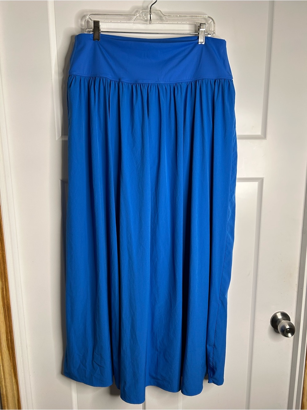 Halara Women’s XL High Split Maxi Skirt With Attached Bottoms Blue New 3548